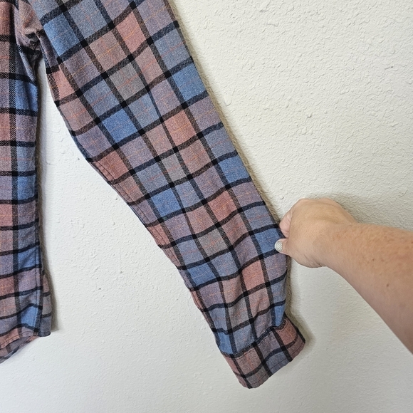 Goodfellow‎ Mens S Small Flannel Checkered Plaid Button Down Long Sleeve - Picture 4 of 10